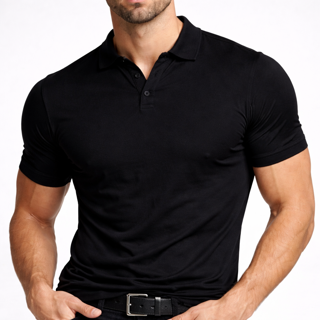 Camiseta deportiva de hombre con cuello en V