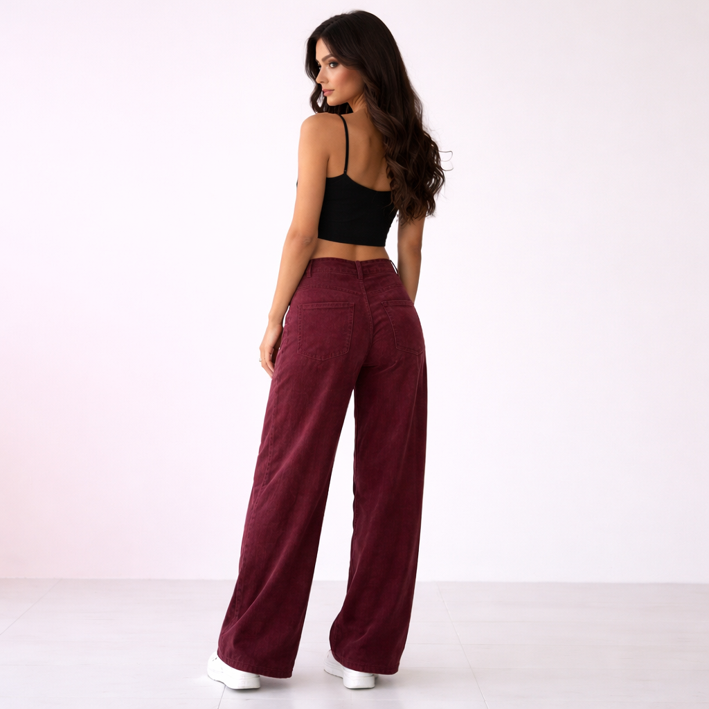 pantalones de pierna ancha