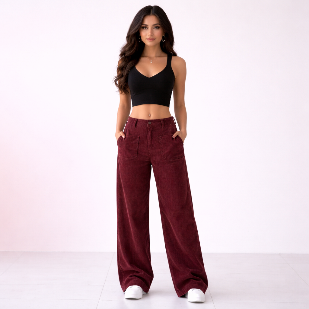 pantalones de pierna ancha