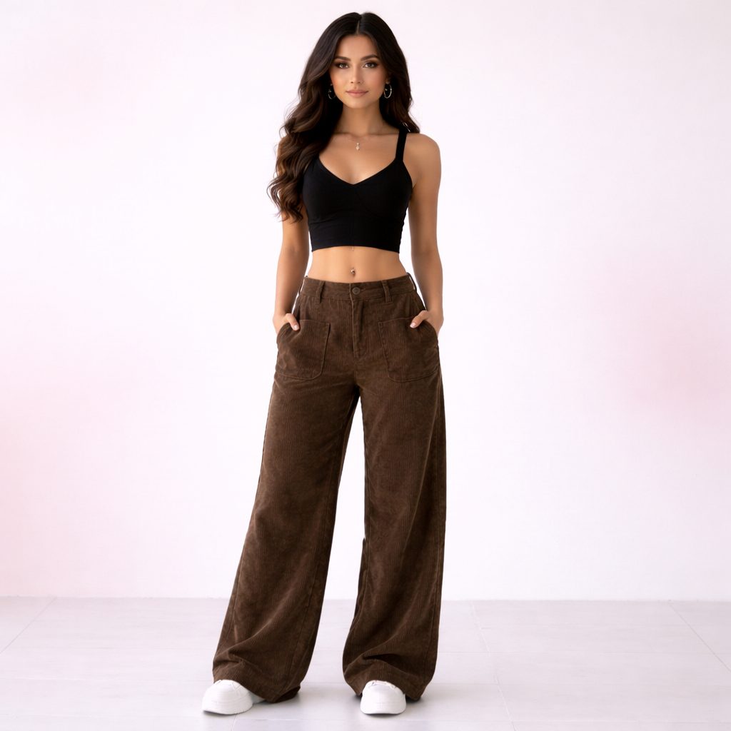 pantalones de pierna ancha