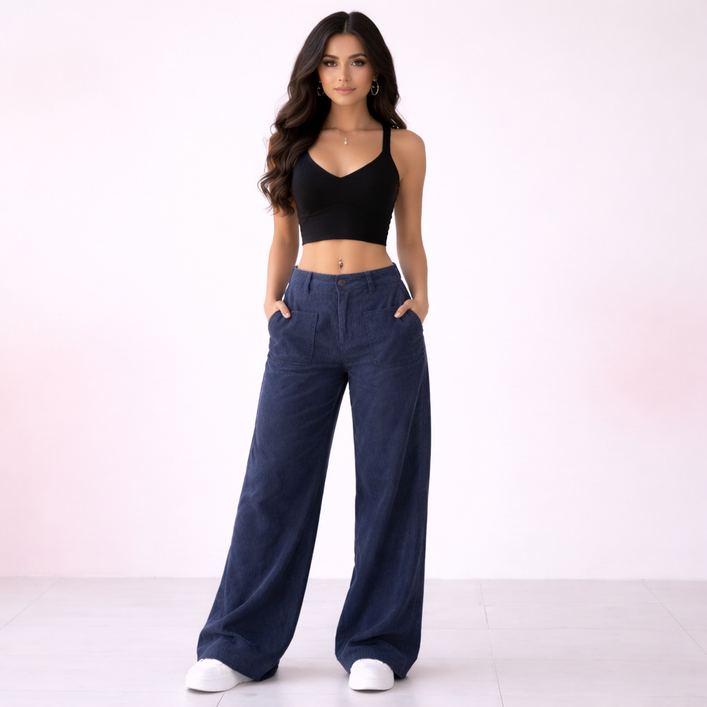 pantalones de pierna ancha