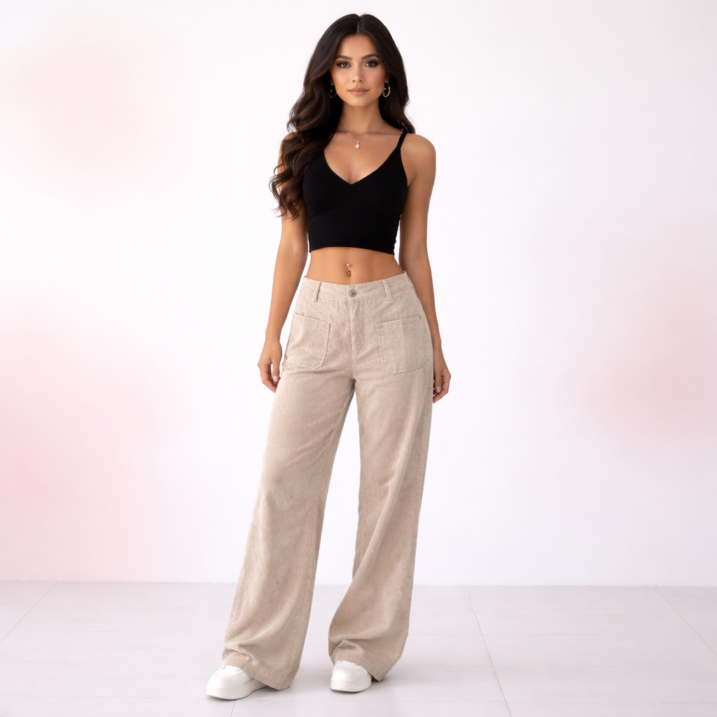 pantalones de pierna ancha