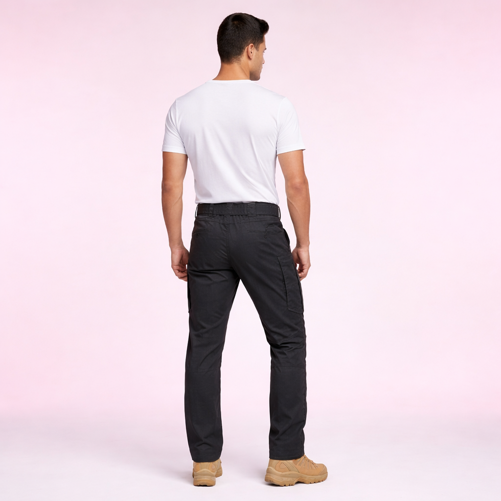 Pantalones cargo de diseño contemporáneo con múltiples bolsillos