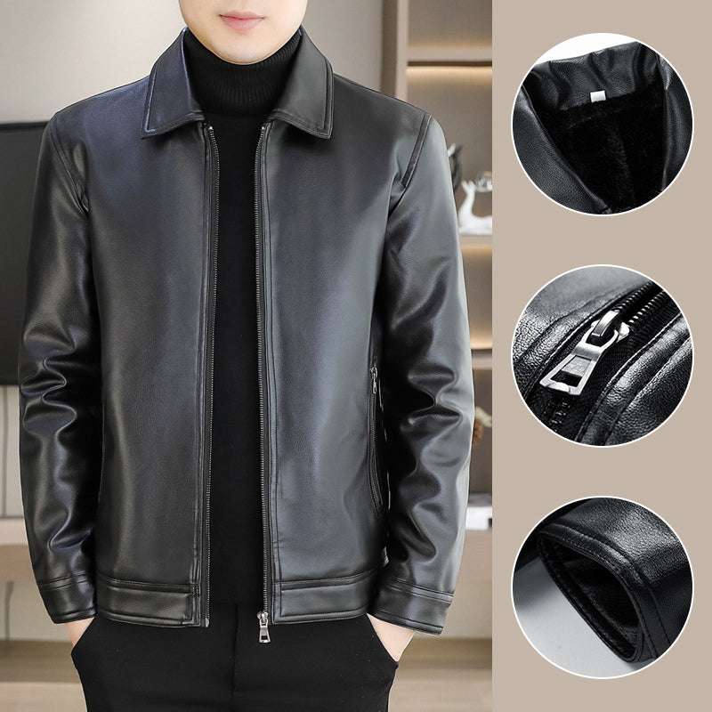 Chaqueta efecto piel