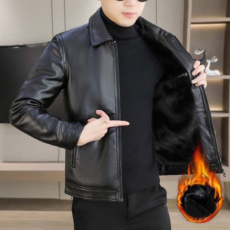 Chaqueta efecto piel