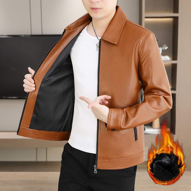 Chaqueta efecto piel