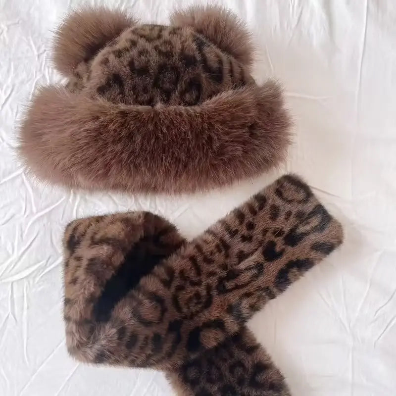 Conjunto de gorro y bufanda